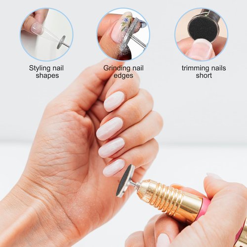 100pcs Foot File Sandpaper Disc with 1 Metal Shaft Replaceable Sanding Pads for Electric Foot Rasp Files Callus Cuticle Hard Dead Skin Removal Pedicure Tools,HJ-NF037 (120 Grit)