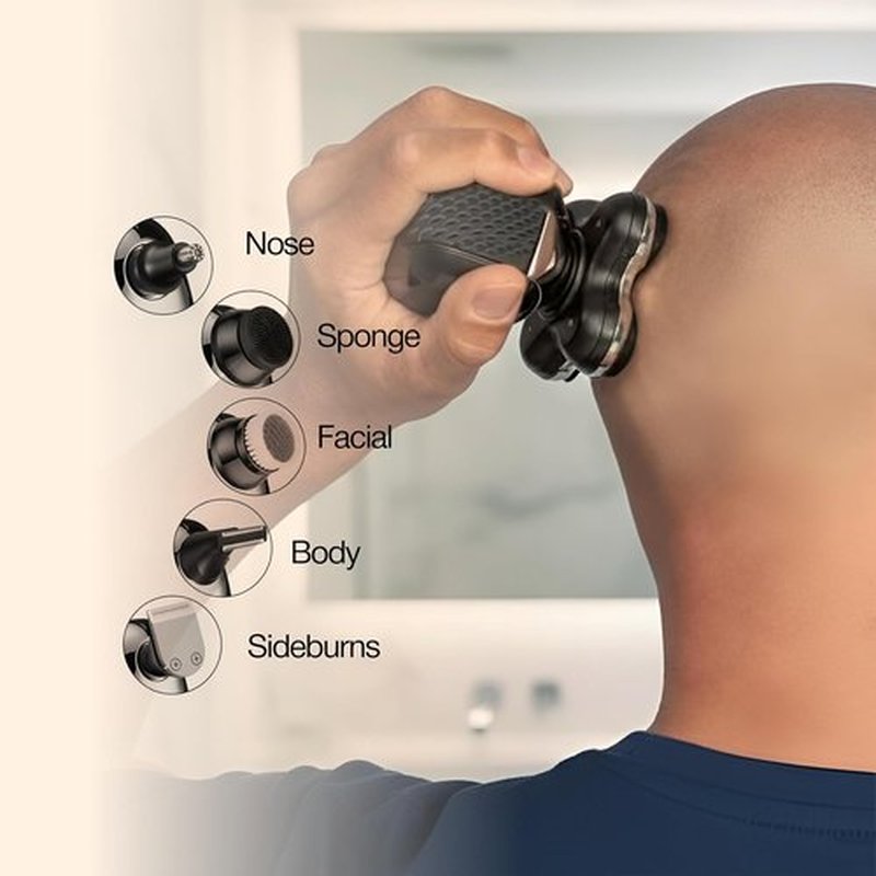 OTY Kit Head Shaver & Body Trimmer - Waterproof 8-in-1 Grooming Kit for Men