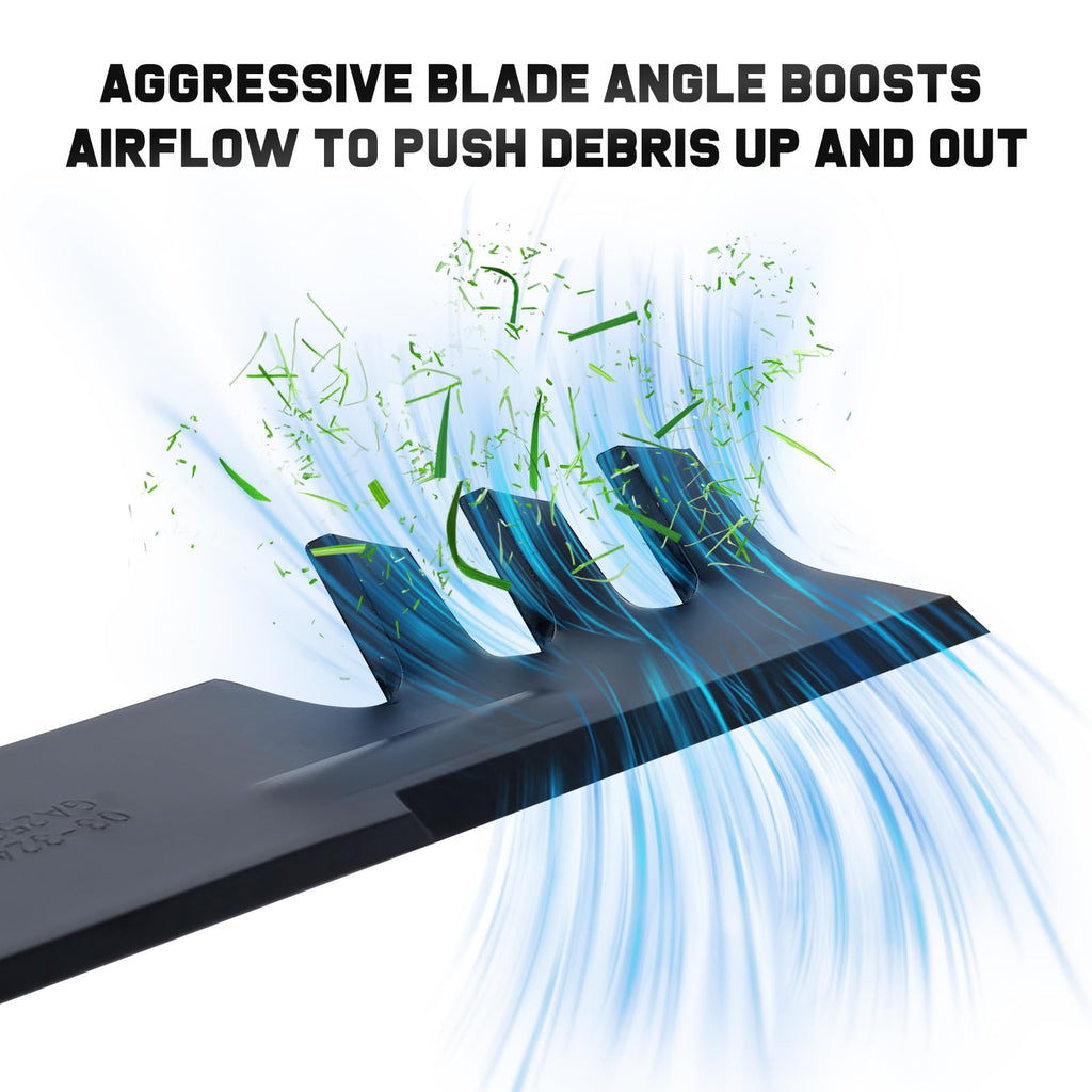 Grasscool 482877 Mulching Blades for Bad Boy Scag Hustler 795757 Fastrak Raptor SD 48 Inch Deck Mower Replace 038-5000-00 038-5350-0050 481706 038 5350 00