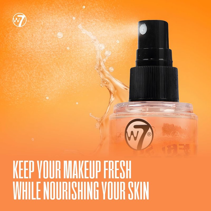W7 Fresh Grip Setting Spray - Hydrating Bi-Phase Formula with Hyaluronic Acid & Vitamin E | 3.38 fl oz