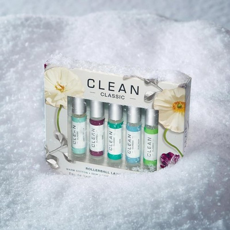 CLEAN Eau de Parfum Rollerball Gift Set - Light, Layerable Vegan Fragrance | Travel Size, Phthalate-Free