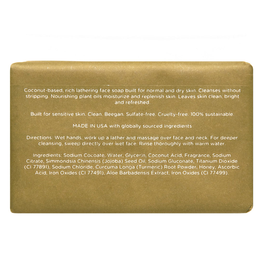 ATWATER Heavy Armor Facial Cleansing Bar for Dry to Combination Skin, Moisturizing Sulfate-Free Rich Lathering Face Wash with Jojoba Oil and Coconut - 5 oz