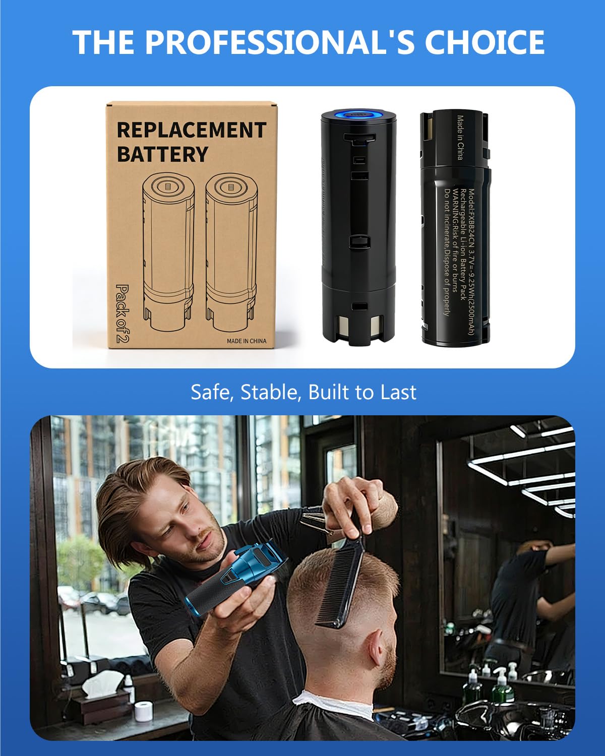 Loarysk Upgraded Replacement Battery for FXBB24, 2500mAh, 2 Packs