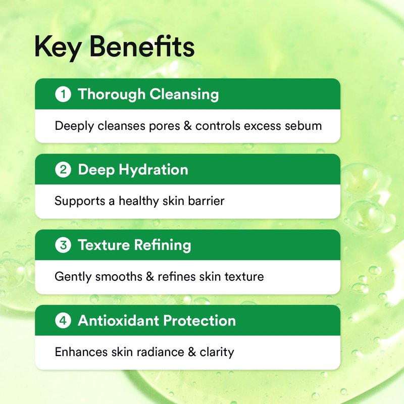 VEGANIFECT Hydrating Gel Face Wash, Citric Acid + LHA + Glycerin + Beta Glucan, Gentle Cleanser, Oil Free, Sensitive Skin, Dehydrated Skin, Korean Skin Care, Big Size (205ml/6.93 fl oz)