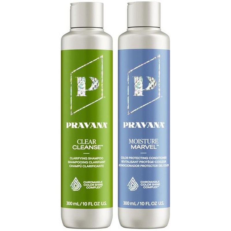 Pravana Clear Cleanse Shampoo - Clarifying Formula for Color Treated Hair | Removes Hard Water Deposits | Hydrates & Volumizes