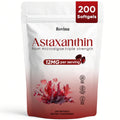 Regpem Rovina Astaxanthin 12mg, Revella Astaxanthin Antioxidant Supplements for Immune, Eye, Skin Supports, Non-GMO & Gluten Free - 200 Softgels