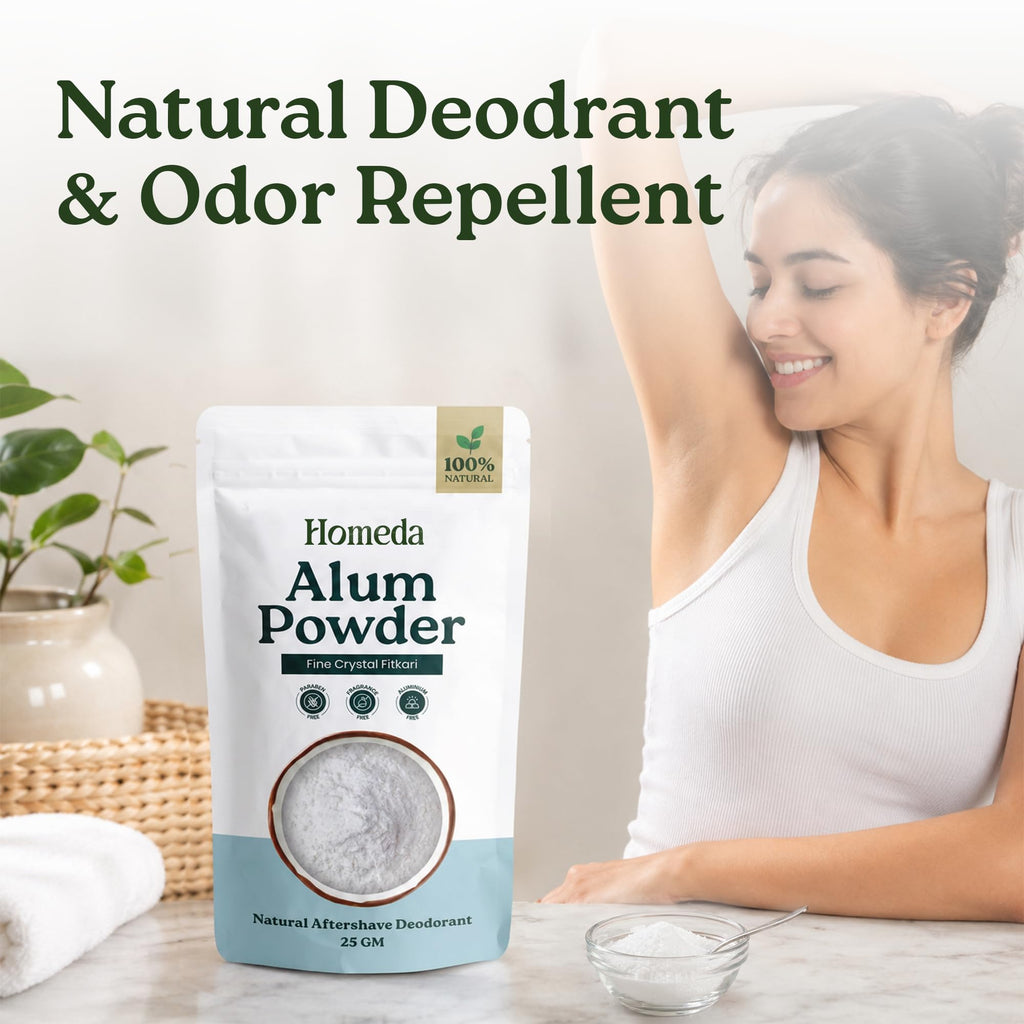 Alum Powder for Skin, Piedra de Alumbre en Polvo (3.5 oz - 100g), Fitkari Alum Stone for Face, Granulado Alumbre para Lavado Intimo, Tawas Allum Salt Spice