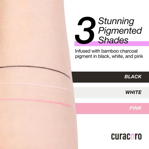 Curacoro Brow Mapping String, 30m Pre-Inked Professional Eyebrow Thread for Microblading & PMU, Bamboo Charcoal Mapping String for Eyebrow Shaping (Pink)