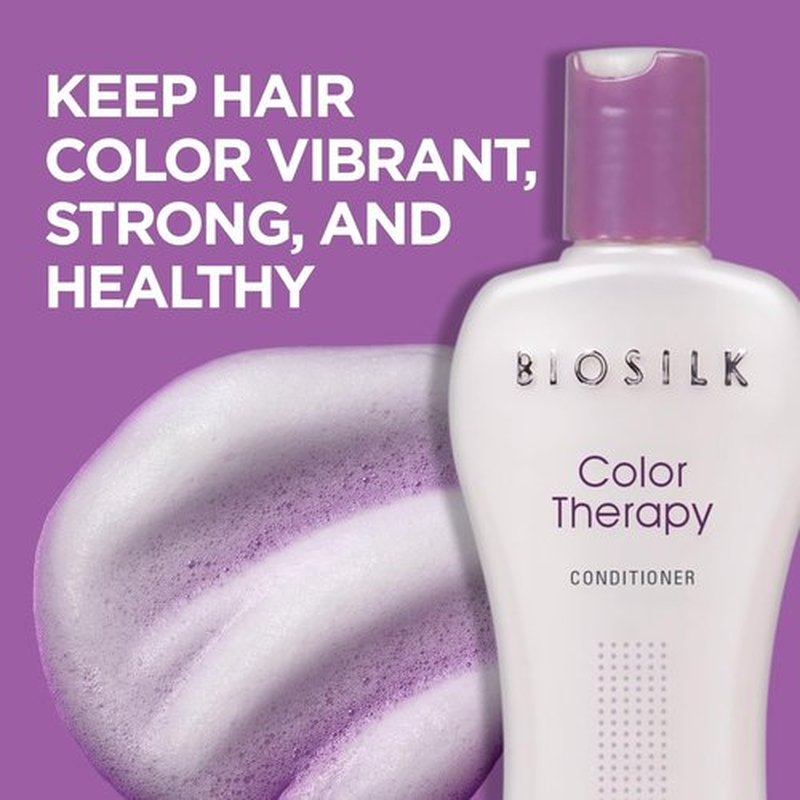 BioSilk Color Therapy Conditioner - Moisture Replenishing & Color Protecting | Enhances Vibrancy & Shine, 12 Oz