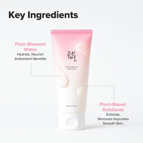 Beauty of Joseon Apricot Blossom Peeling Gel - Soft Exfoliating Face & Body Scrub for All Skin Types | 100ml (3.38 fl. oz)