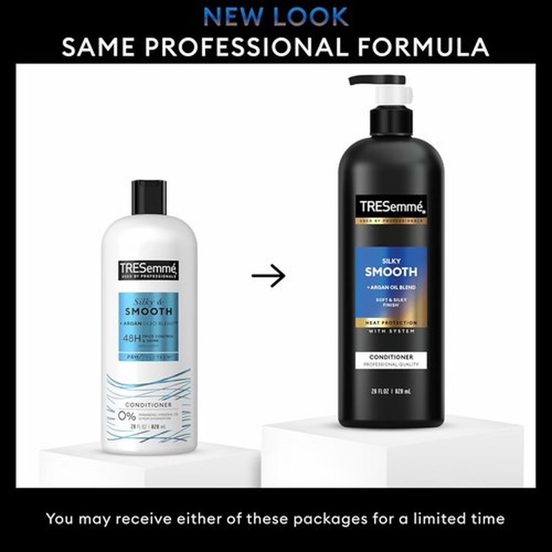TRESemmé Silky & Smooth Anti-Frizz Conditioner - Pro Style Technology, 28 Fl Oz for Frizzy Hair