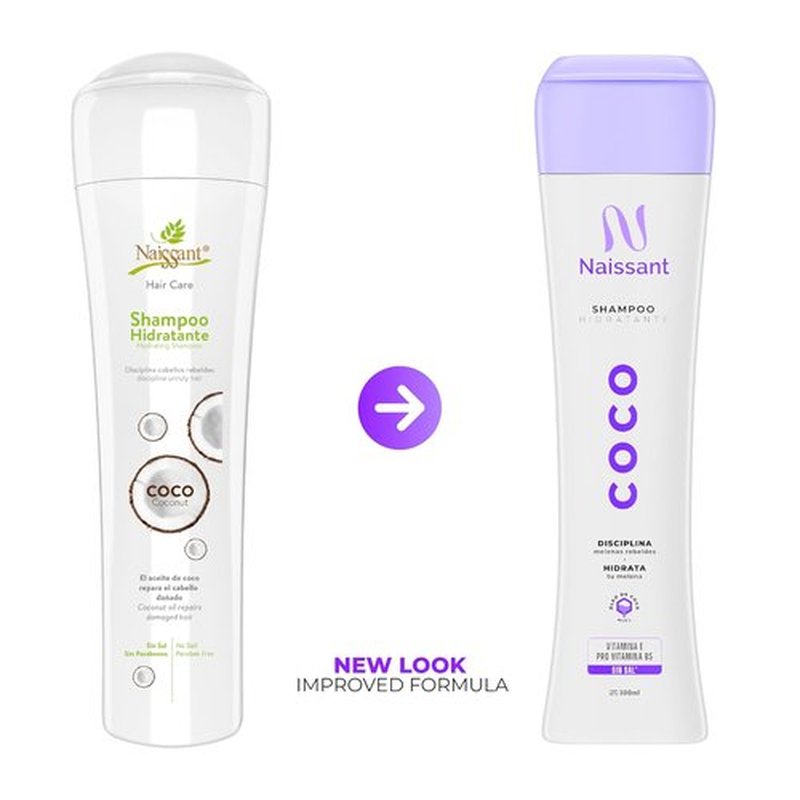 Naissant Coconut Shampoo - Deep Repairing & Hydrating for Dry, Damaged Hair | Moisturizing & Color Safe (10.1 Fl Oz)