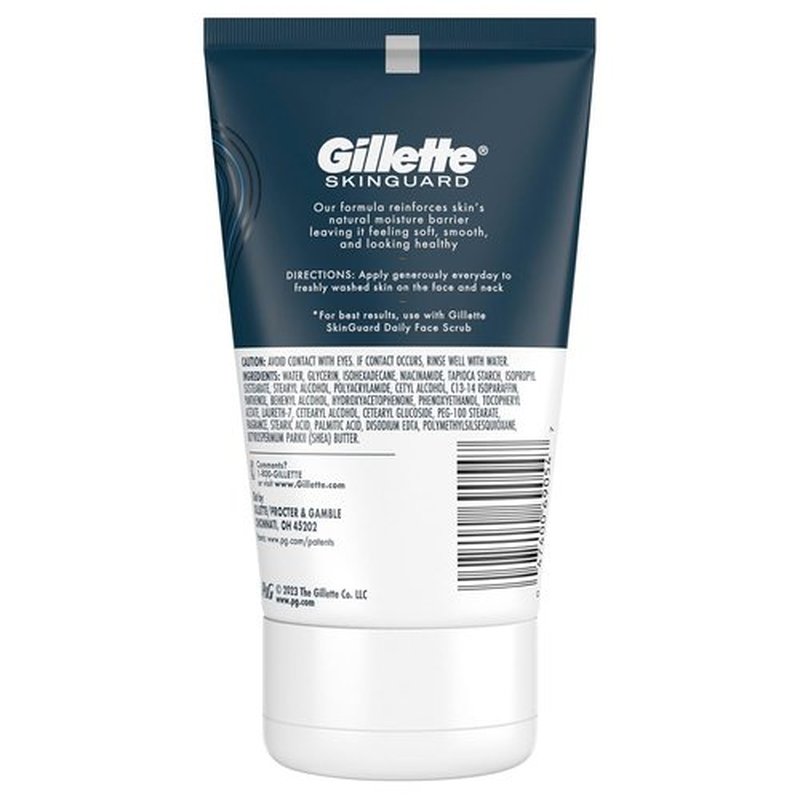 Gillette SkinGuard Face Moisturizer - Skin Restoring Formula with Shea Butter & Vitamin E | 3.4 oz