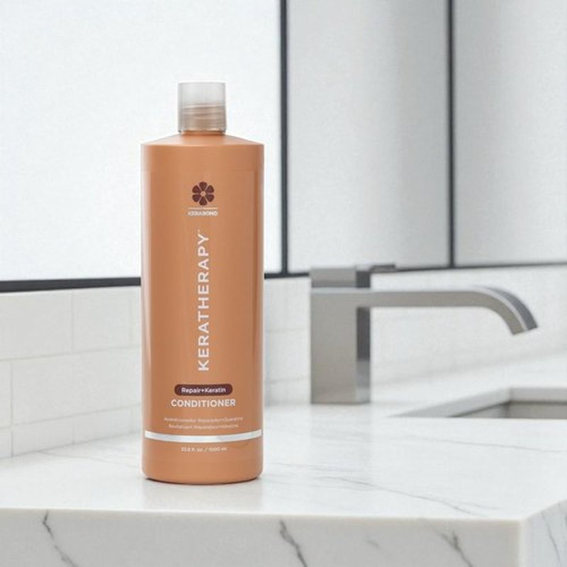 KERATHERAPY KeratinFIXX Repair Conditioner - 33.8 fl. oz. | Nourishing Formula for Dry, Damaged Hair with Caviar & Argan Oil
