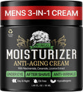 Viva Lab Mens Face Moisturizer Anti-Aging Cream - Lightweight After Shave Lotion for Men - Day & Night Hydrating Skin Care with Niacinamide Collagen Ceramides - Fast-Absorbing Non-Greasy 1.85oz