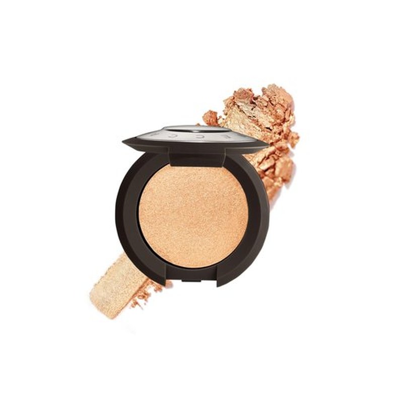 Smashbox X BECCA Shimmering Skin Perfector Pressed Highlighter | Creamy Formula that Melts into Skin for a Natural, Radiant, Glow-Boosting Highlight, 0.09 Ounce, Champagne Pop Mini
