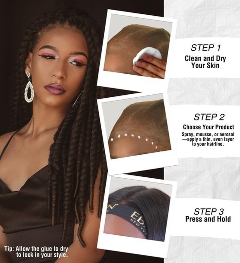 EBIN NEW YORK Wonder Lace Bond Melt Mousse 8.5oz/250ml- Extreme Firm Hold (Supreme) | Biotin + Castor Oil | No Residue, Long Lasting Formula with Protecting Edges, Gives Undetectable and Natural Look