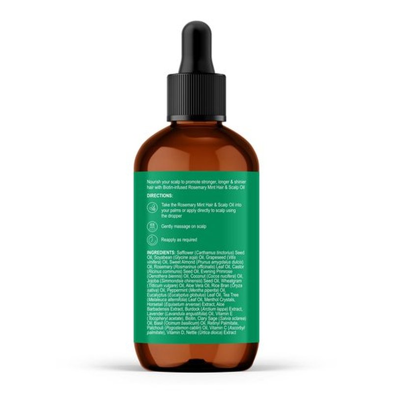 Botanic Hearth Hair Oil for Hair Growth & Home Hair Perm Kit | Strengthening Dry, Frizzy, Damaged Hair & Scalp Treatment | Rosemary Mint Hair Oil – 2 Fl Oz