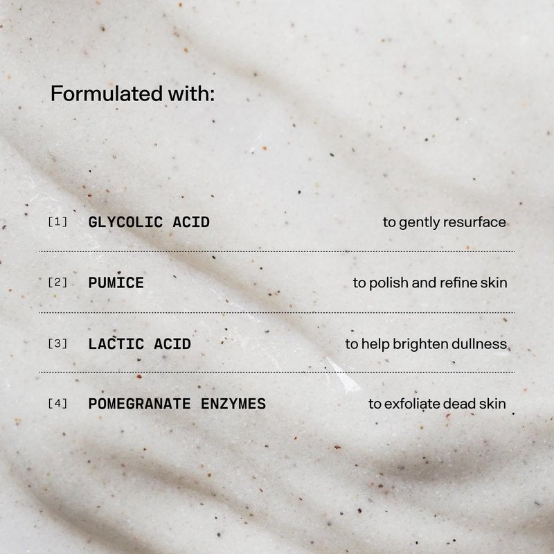 Versed Buff It Out AHA Exfoliating Body Scrub and Mask - Lactic Acid & Glycolic Acid Exfoliant - Microfine Pumice Body Exfoliator to Polish and Smooth Bumpy, Dry Skin - Vegan & Cruelty-Free (8 oz)