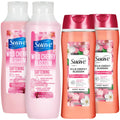 Suave Body Wash 2-Pack + Nourishing Shampoo & Conditioner, Wild Cherry Blossom – Gentle Body Care & Hair Care Set with Vitamin E, Cruelty Free (4 Piece Set)