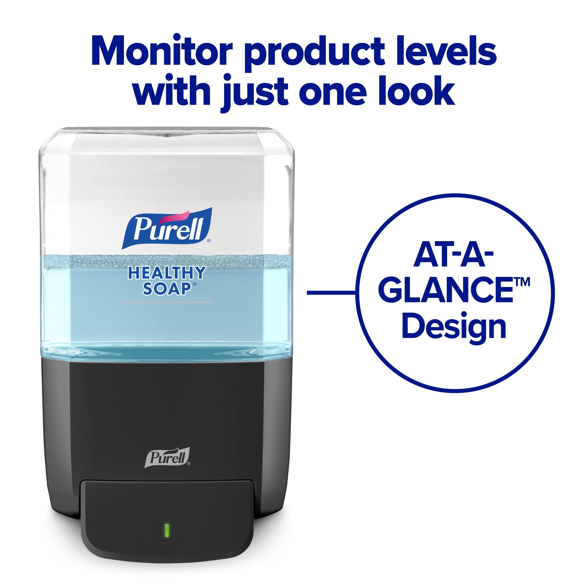 PURELL Brand HEALTHY SOAP 0.5% BAK Antimicrobial Foam, Lightly Fragranced, 1200 mL Refill for PURELL ES4 Manual Soap Dispenser (Pack of 2) - 5079-02 - Manufactured by GOJO, Inc.