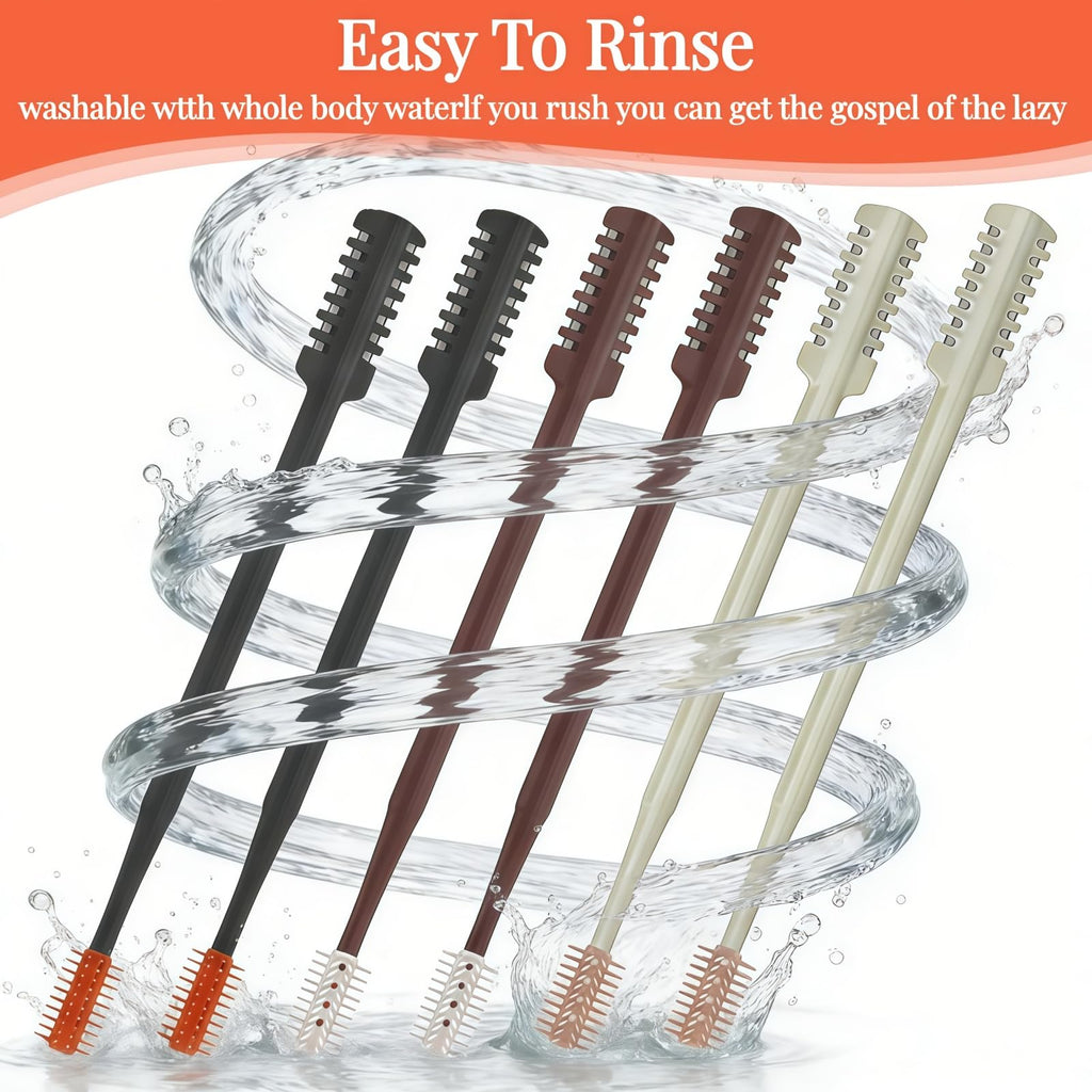 KTBKGV 2026 Upgraded 2-in-1 Nasal Hair Cutter, 360° Rotating Double-Sided Blade, Washable Portable Grooming Tool for Men & Women, Travel Essential, (Multicolor-6Pcs)