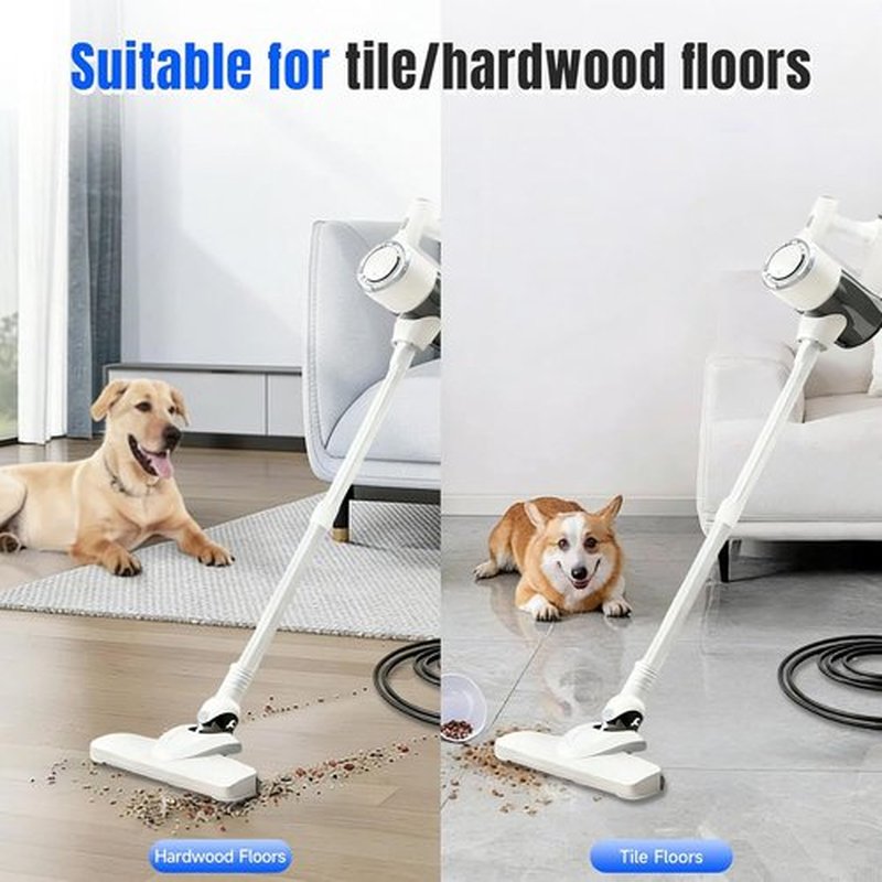 Skiennix 33FT Power Corded Stick Vacuum Cleaner - 600W Suction, 2-in-1 Handheld, HEPA Filter, 1.5L Dust Cup