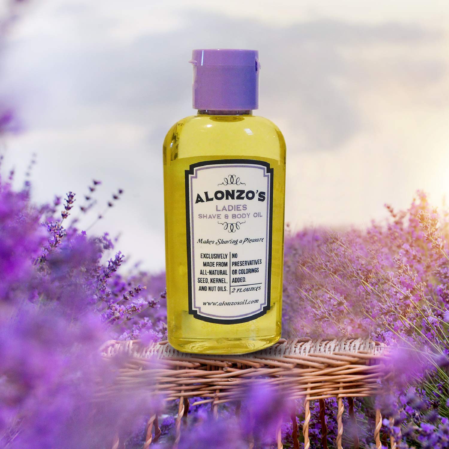 ALONZO'S SENSATIONAL SHAVE - Shaving Oil for Women (2 Oz Bottle) All-Natural Pre-Shave & After Shave Oil for Smooth Legs and Soft Bikini Area - Moisturizes & Calms Irritated Skin from Razor Burn