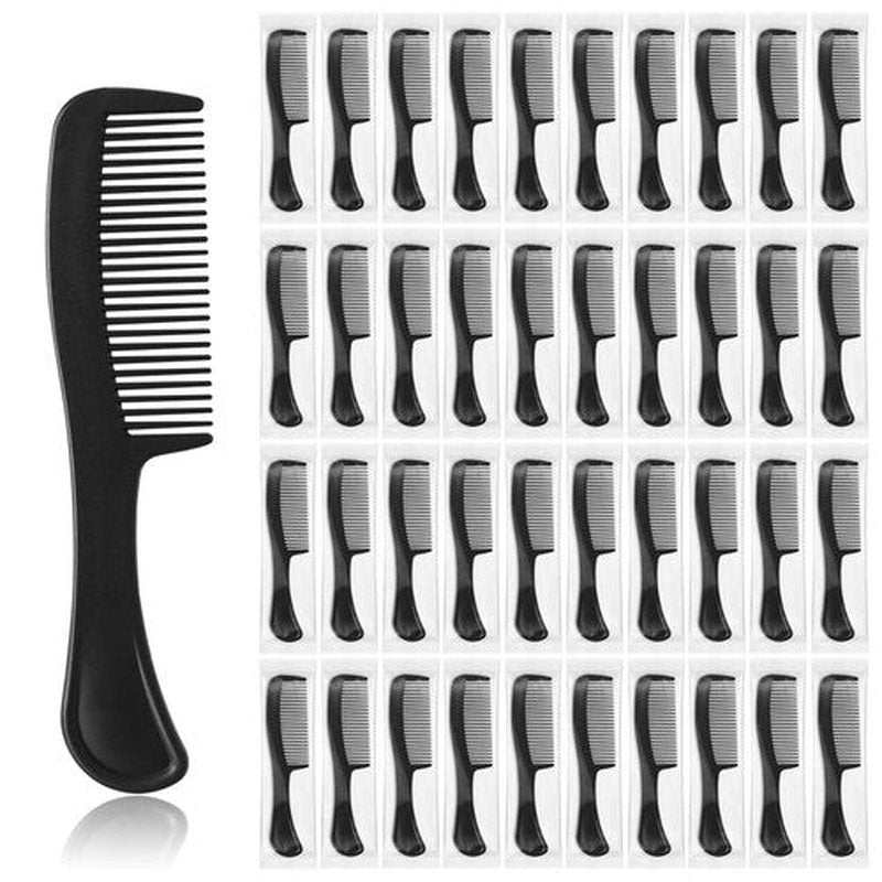 Combs in Bulk Individually Wrapped, 50 Pack Disposable Hair Combs Wide Tooth for Hotel, Salon, Home Care and Travel