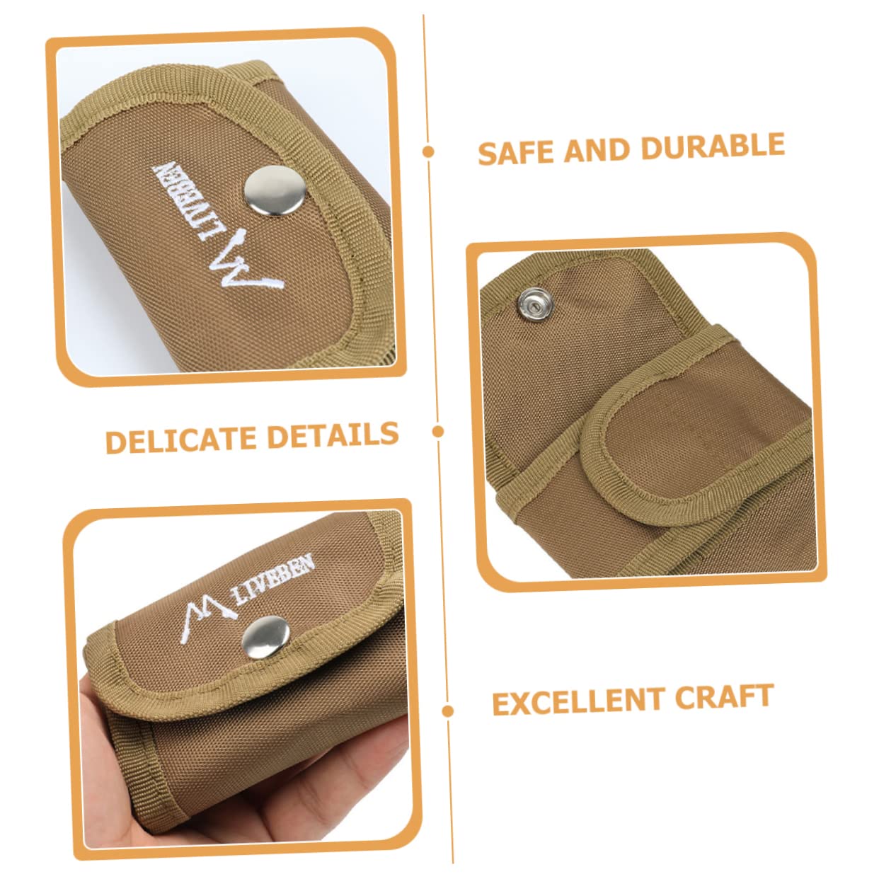 2pcs Razor Storage Bag - Oxford Cloth Protector Case for Safety Razor and Nail Clipper - Travel Male Container