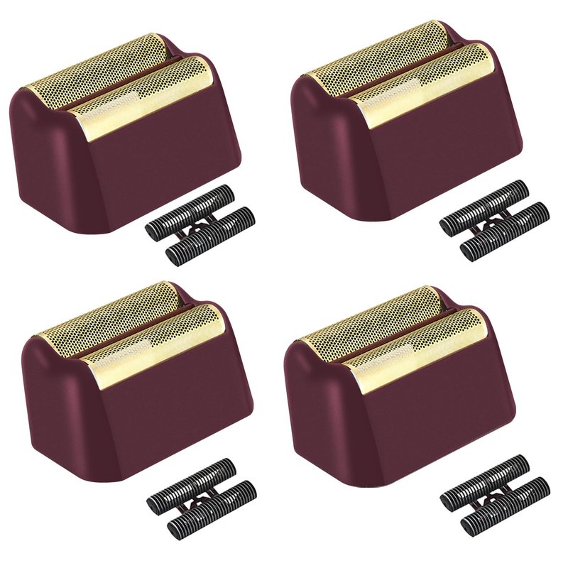 Wahl 5 Star Series Finale Shaver Replacement Foil & Cutter Assembly - Super Close Shaving | 4 Pack (Black)