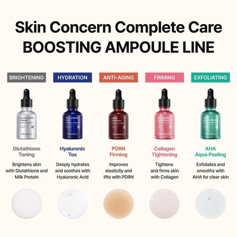 CENTELLIAN 24 PDRN Firming Boosting Ampoule (1.01 fl oz) - Improved Skin Elasticity by Dongkook Pharmaceutical. PDRN 300,000 ppm, Hydrolyzed Collagen & Elastin
