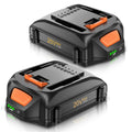2Packs 4.0Ah WA3575 Replacement for Worx 20V Battery Power Share Max Lithium-ion Battery Compatible with Worx Battery 20 Volt WA3520 WA3525 WA3669.2 WG251s WG255s WG540s WG890 WG891 Cordless Tools