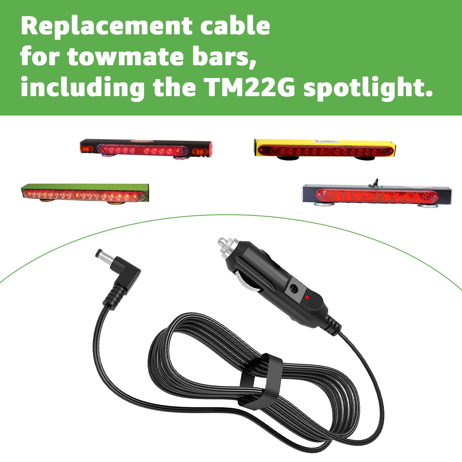 Charger for Towmate Light Bar,Cable for TowMate Wireless LED Tow Light Bar