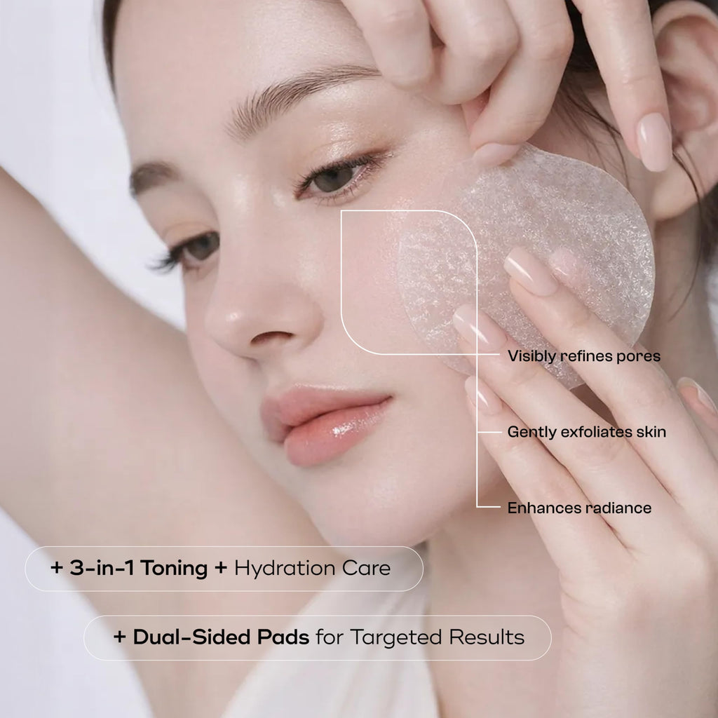 Bio Hydratique AHA+BHA+Hyaluronic Acid Toner Pads – Dermatologist Tested, Anti Aging, Korean Skin Care – Clears Pores, Smooths Texture, Hydrates For Soft, Plump Skin – Vegan, Clean Beauty – 70 Pads