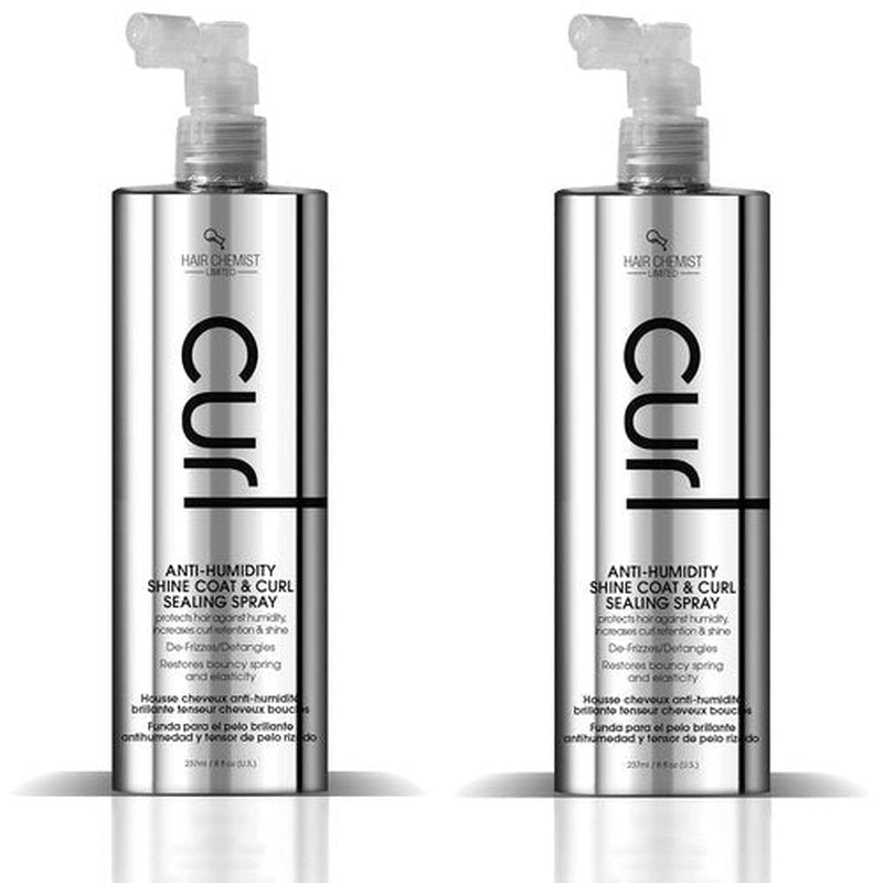 Hair Chemist CURL Anti-Humidity Shine Coat & Curl Sealing Spray - 8 oz. | Pack of 2