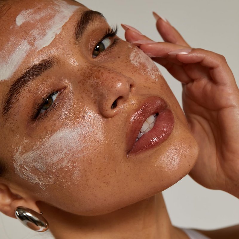 + Lux Unfiltered The Polish - Gentle Face Scrub for Glass Skin - Face Exfoliator with Jojoba Beads & Hyaluronic Acid for Brighter, Smoother Skin - Free of Added Fragrance, Vegan, & Cruelty Free