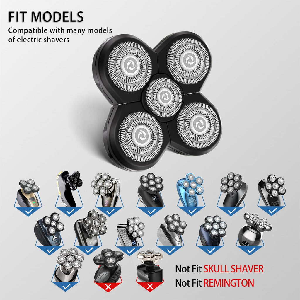 UPTARD Head Shaver Replacement Heads Shaver Replacement Blades Refills Compatible with Freebird Shaver (1)