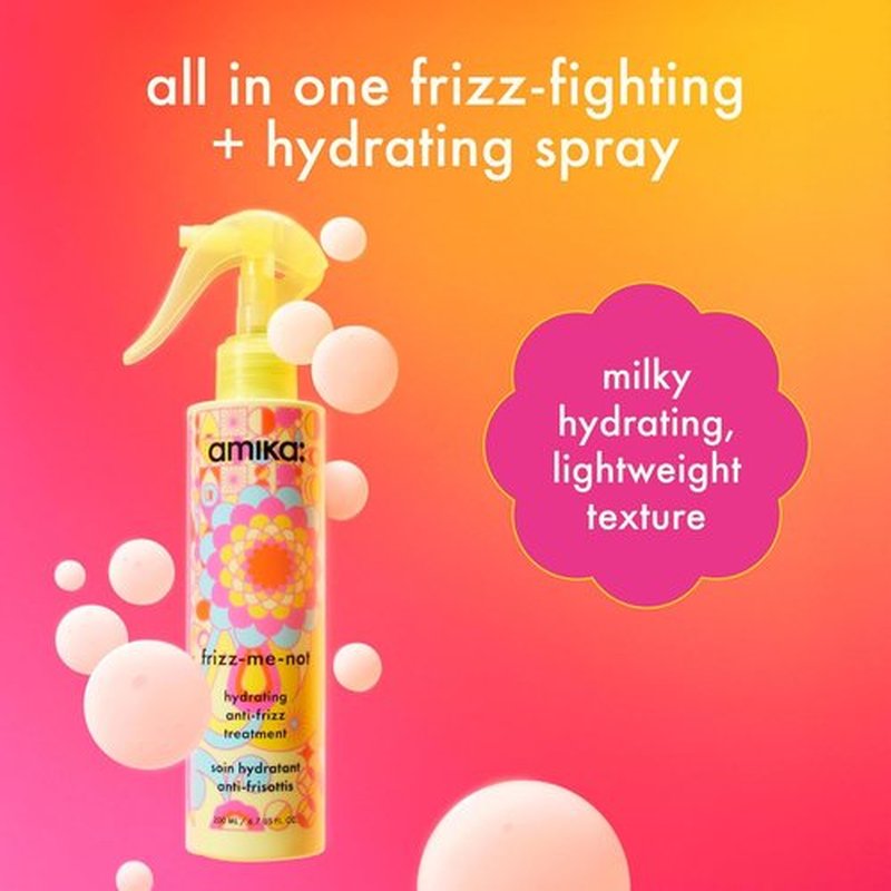 Amika Frizz-Me-Not Hydrating Anti-Frizz Treatment - Lightweight Spray for Medium to Thick Hair | Humidity & Heat Protection