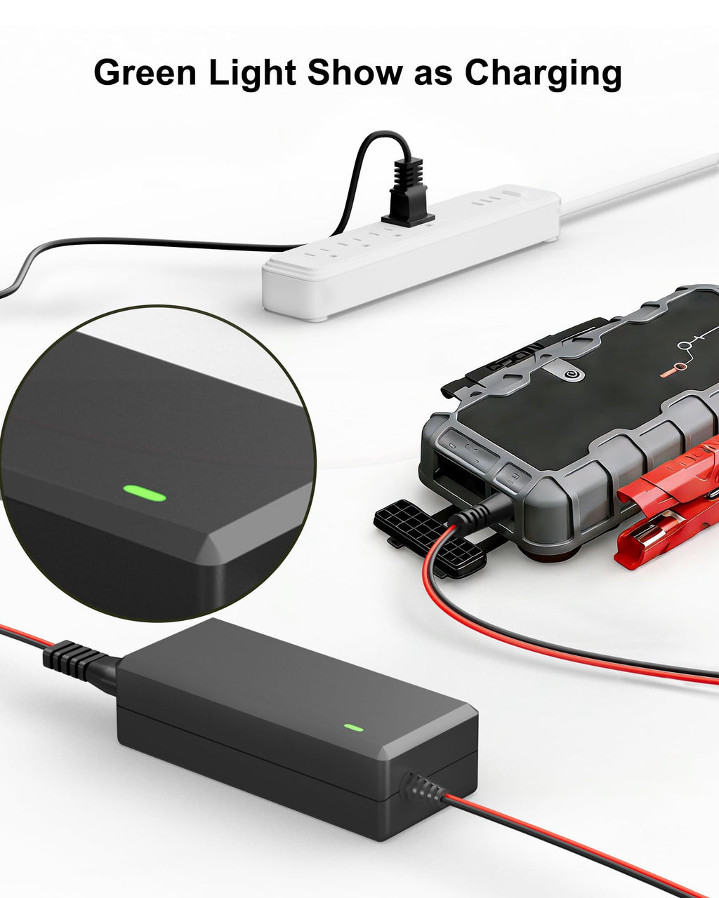 WUKUR 14V Charger Compatible with NOCO GB70 GB150 Genius Boost Jump Starter
