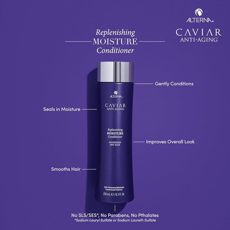 Alterna CAVIAR Anti-Aging Moisture Conditioner - Hydrates & Restores Dry Hair | Sulfate Free