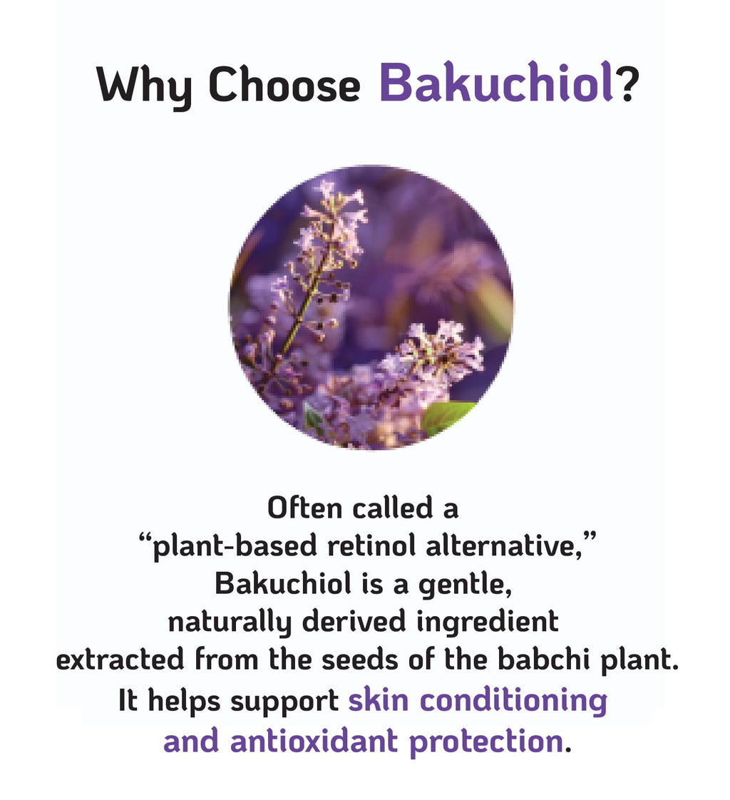 Korean Bakuchiol Concentrate Mix 2 Drops In Any Step of Your Skin Care Routine Retinol Alternative Non GMO Vegan Certificate Safe Natural Botanical Antioxidant Cold Pressed 10000ppm 10 ml