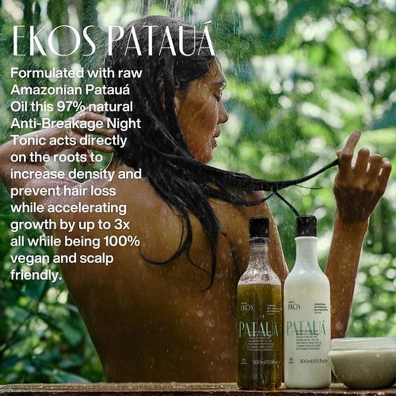 Natura Ekos Patauá Anti-Breakage Night Tonic - Strengthen Hair & Prevent Hair Loss - 30ml Vegan Formula