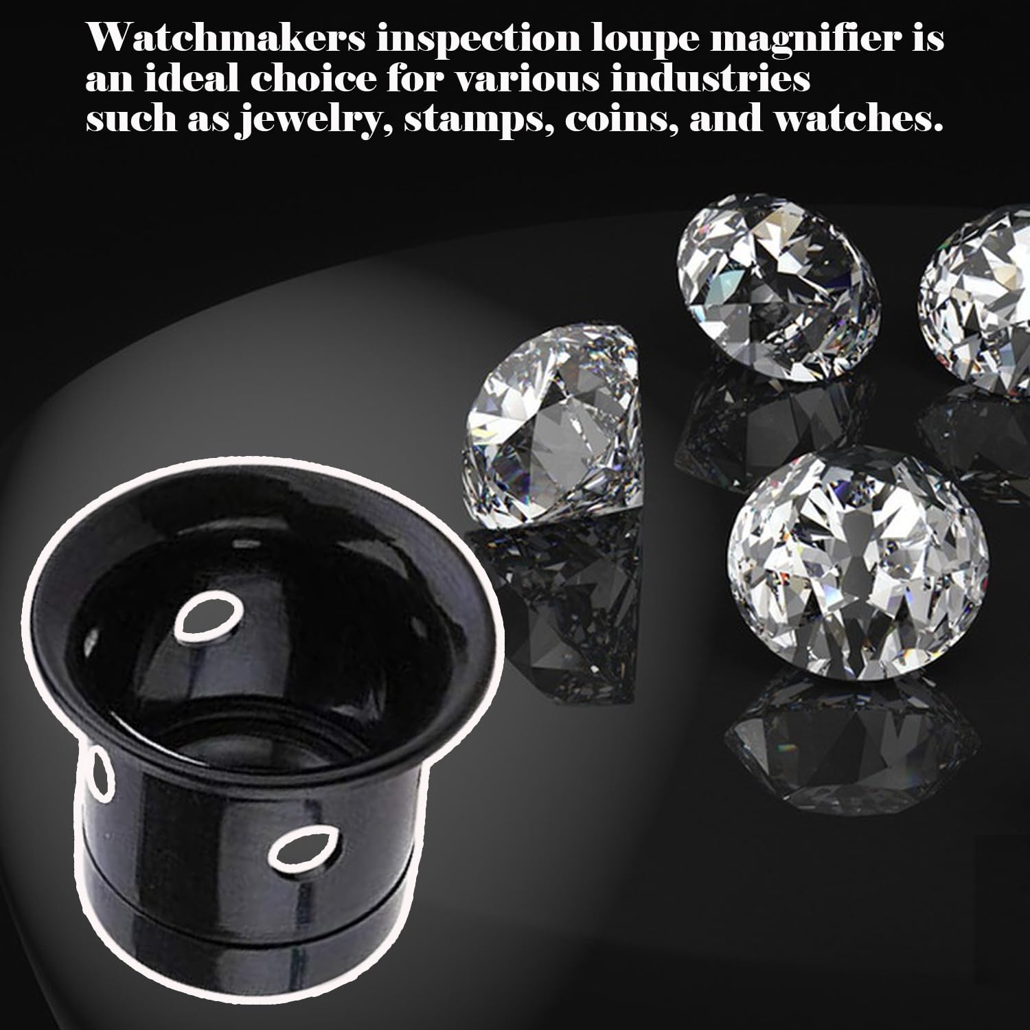 5PCS Portable Monocular Magnifier Small Magnifying Glass (10X 8X 5X 4X 3X)