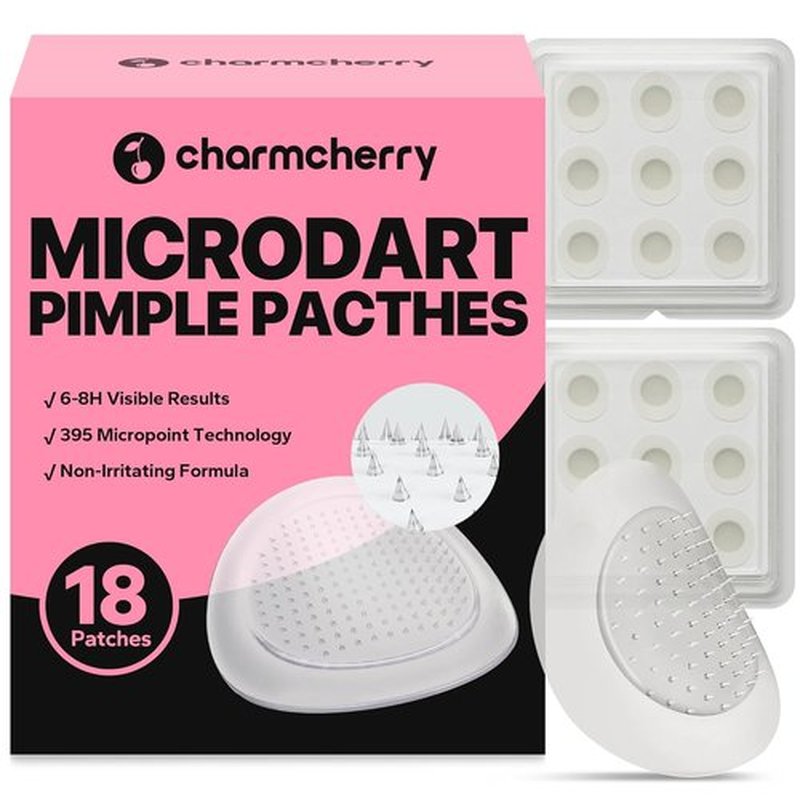 Skiennix Pimple Patches - Microdart Acne Treatment with Salicylic Acid | 18 Count for Fast Relief from Breakouts
