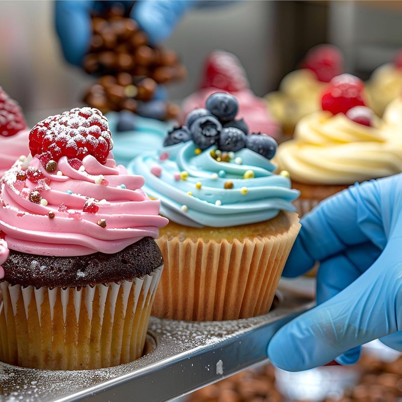 Caperci Mini Cupcake Liners - 400 Pcs Natural Paper Muffin Liners, Non-Stick & Grease-Proof
