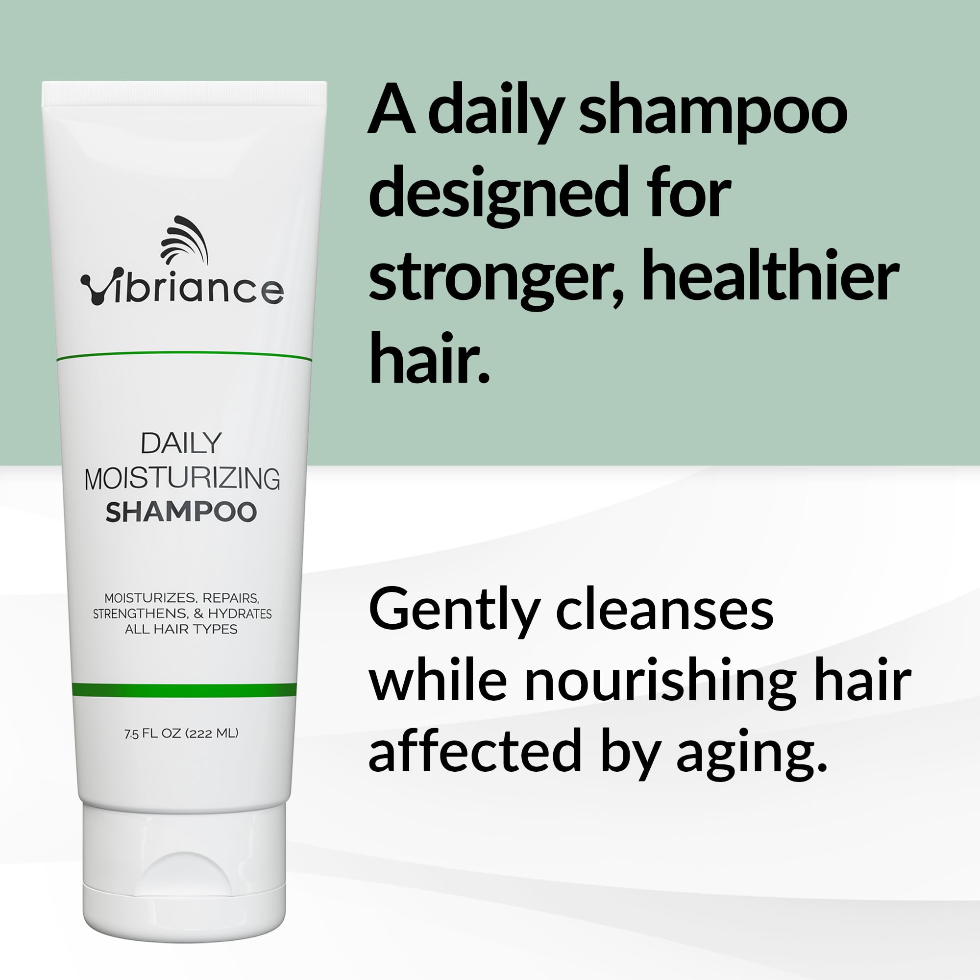 Vibriance Daily Moisturizing Shampoo - Strengthening Biotin for Aging Hair for Women and Men - Thinning Hair, Dry Scalp