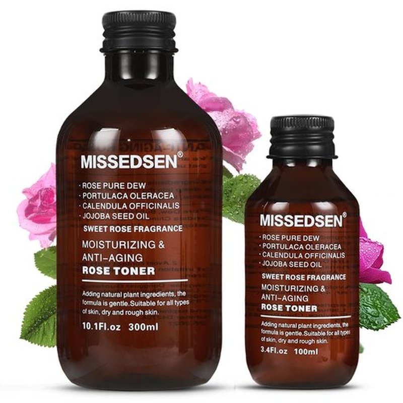MISSEDSEN Rose Water Face Toner, Moisturizing & Anti-Aging for All Skin Types (13.5Fl oz)