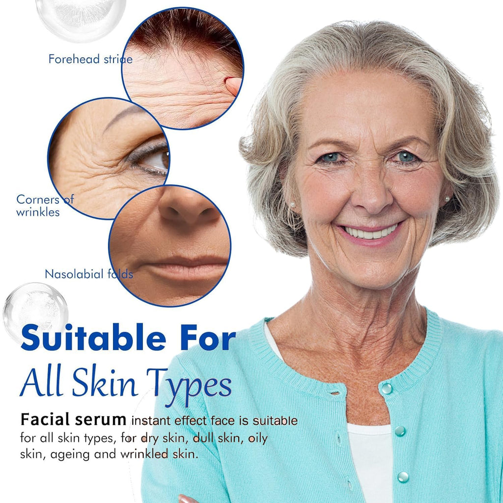 2PCS Age-less Serum, Wrinkles removal oil, Anti-Aging Face Serum Intensely Firms Skin, Daily Moisturizing Treatment for Mature Skin, Smoothes Wrinkles and Fine Lines