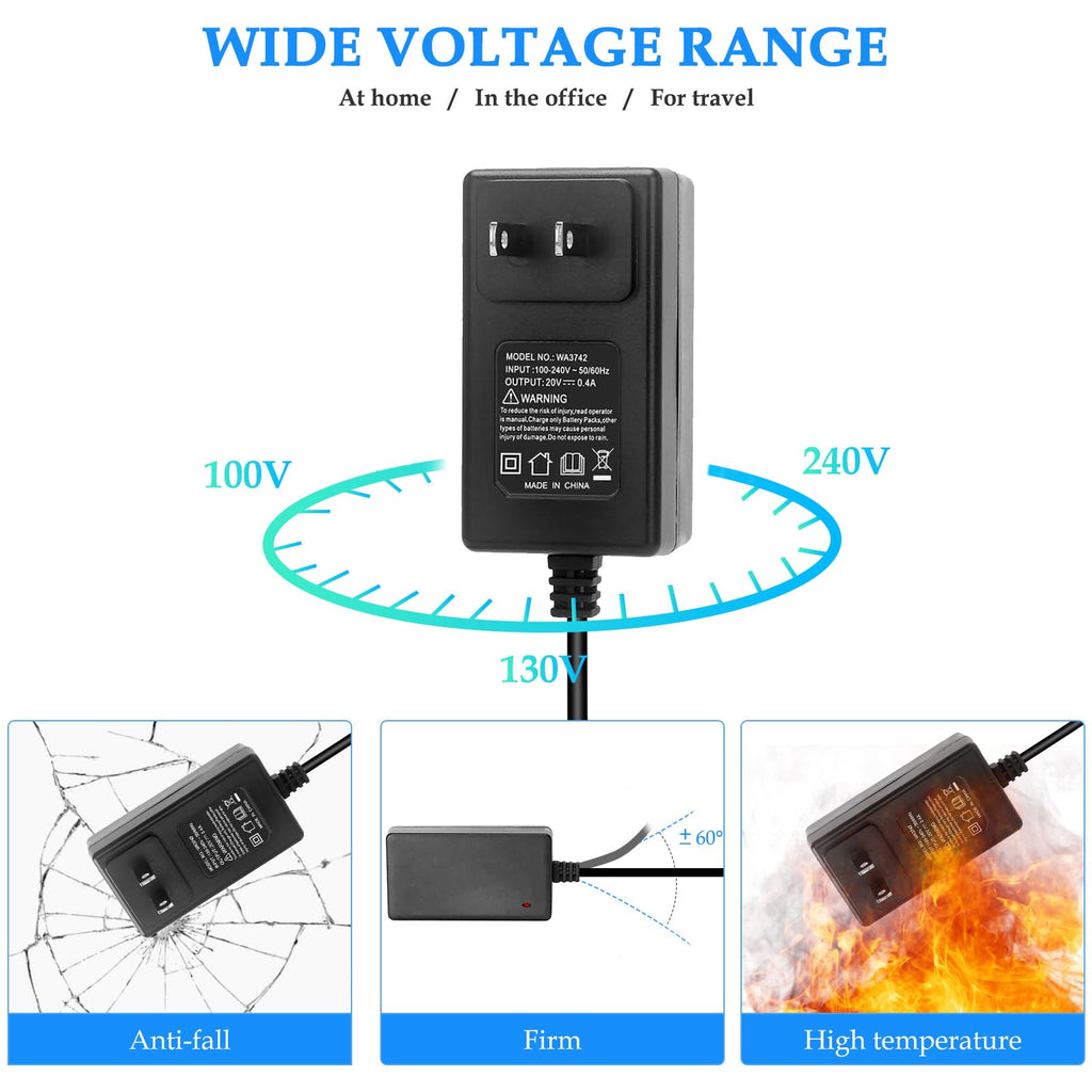 Charger for Dreametech Stick T10 T20 T20 Pro P10 V9 V10 V11 VacLife VL732 Voweek VW-VC09 VW-VC10 Cordless Vacuum Cleaner Power Supply Replacement Power Adapter
